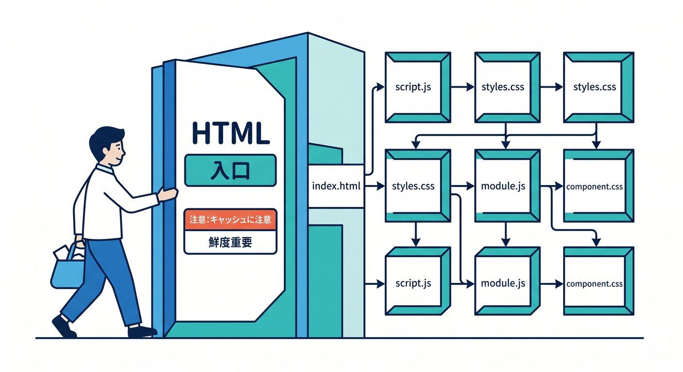 HTML as the entry point