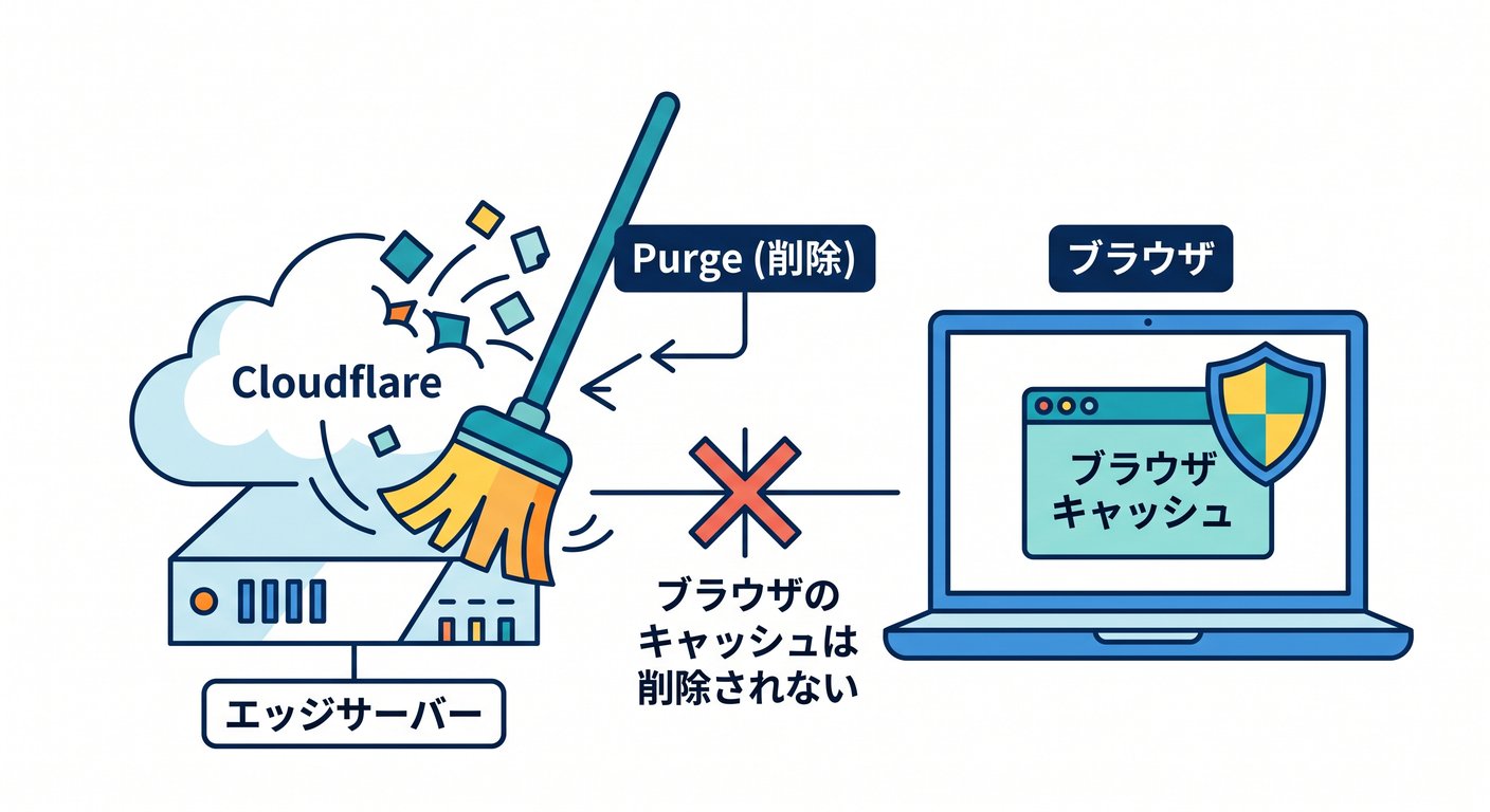 Purge affects Edge, not Browser