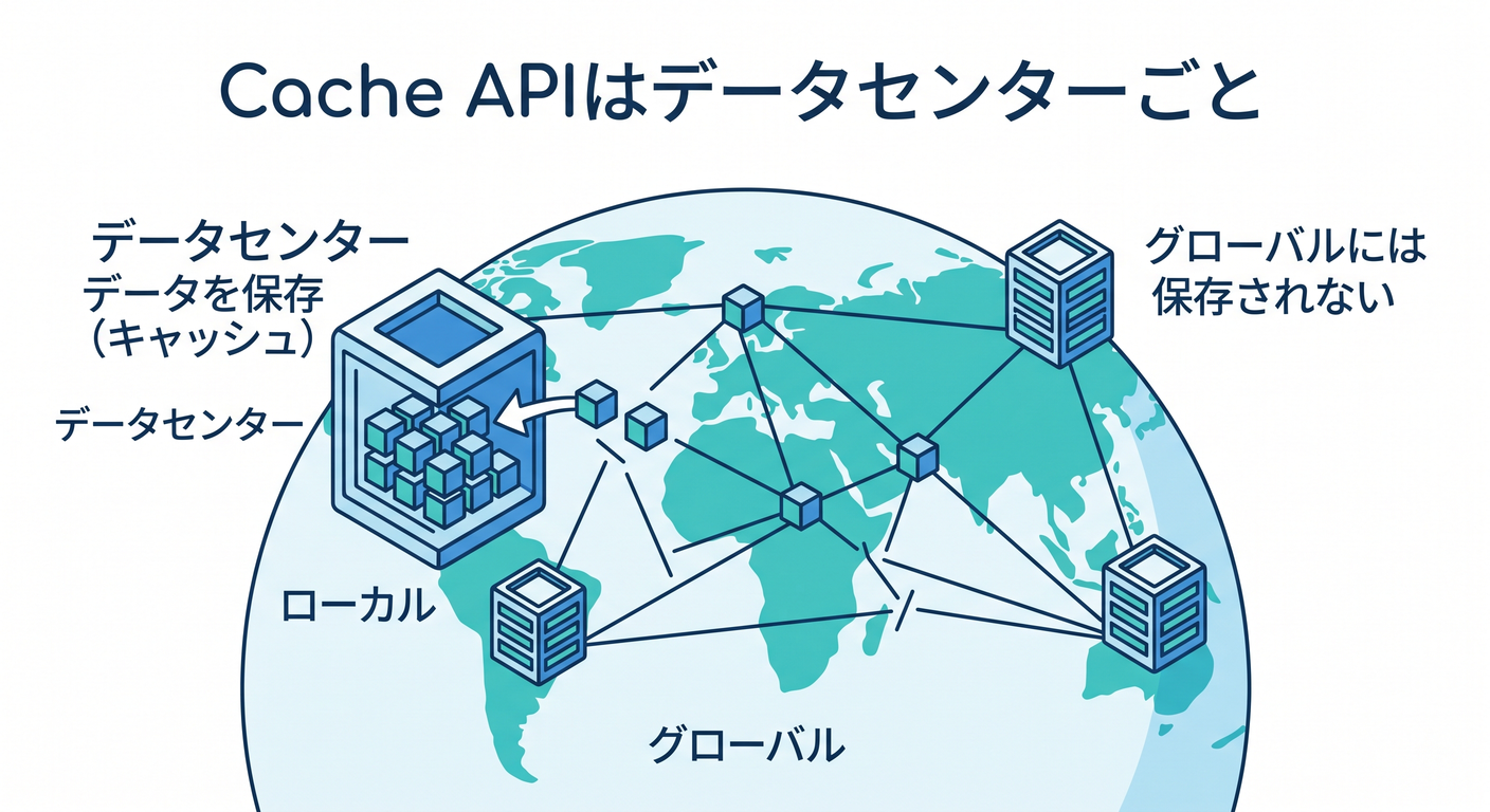 Cache API is per datacenter