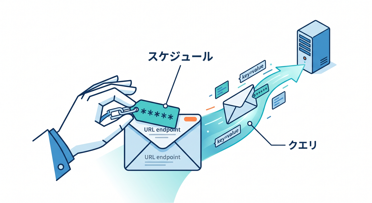 Adding cron query to URL