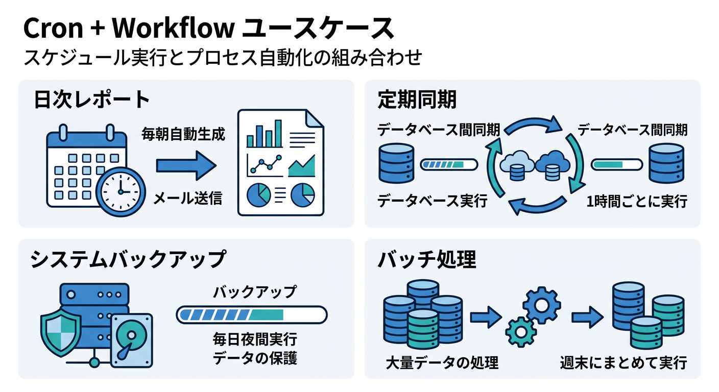 Use cases for Cron + Workflow