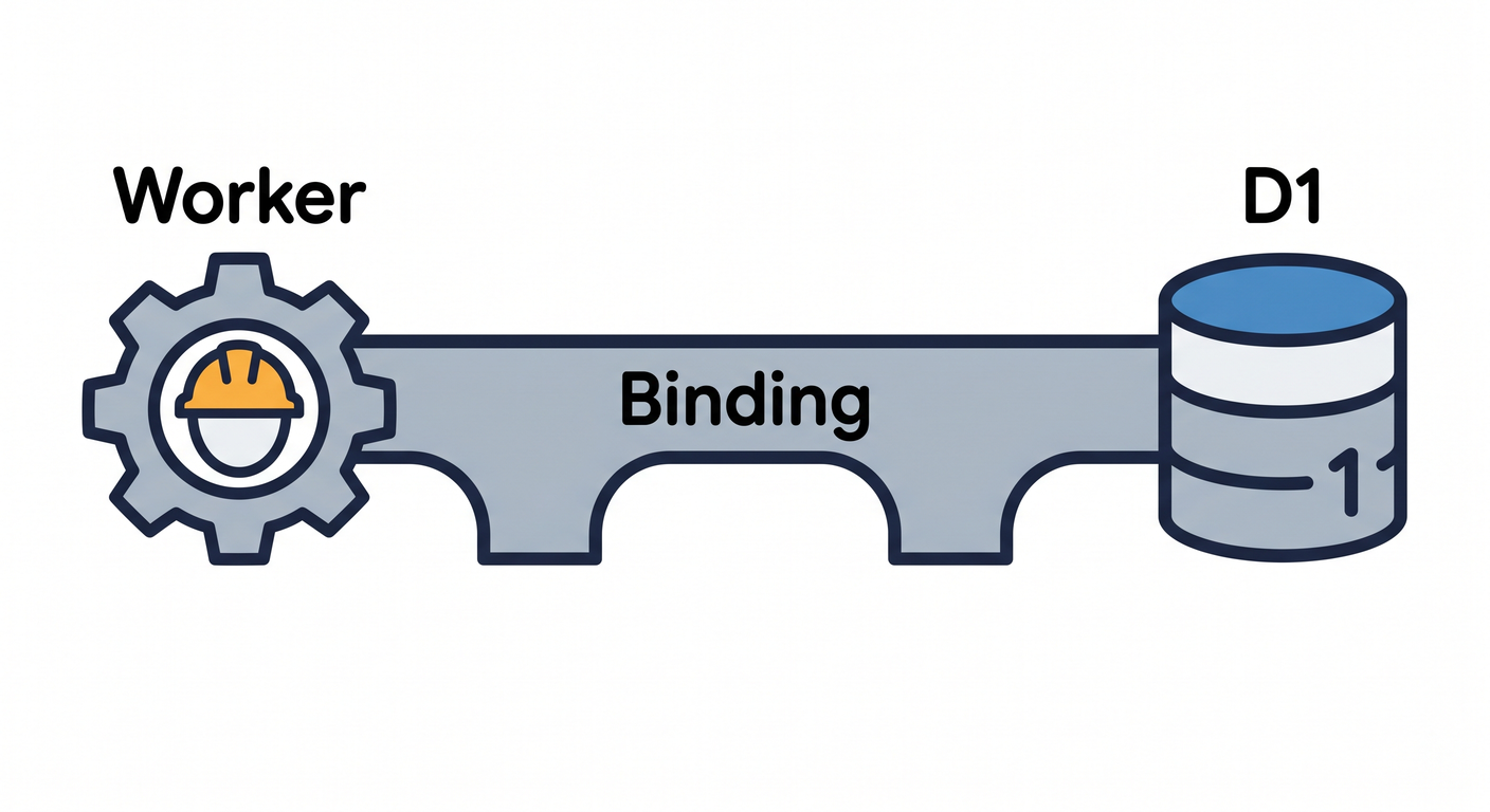 Worker to D1 Binding Bridge
