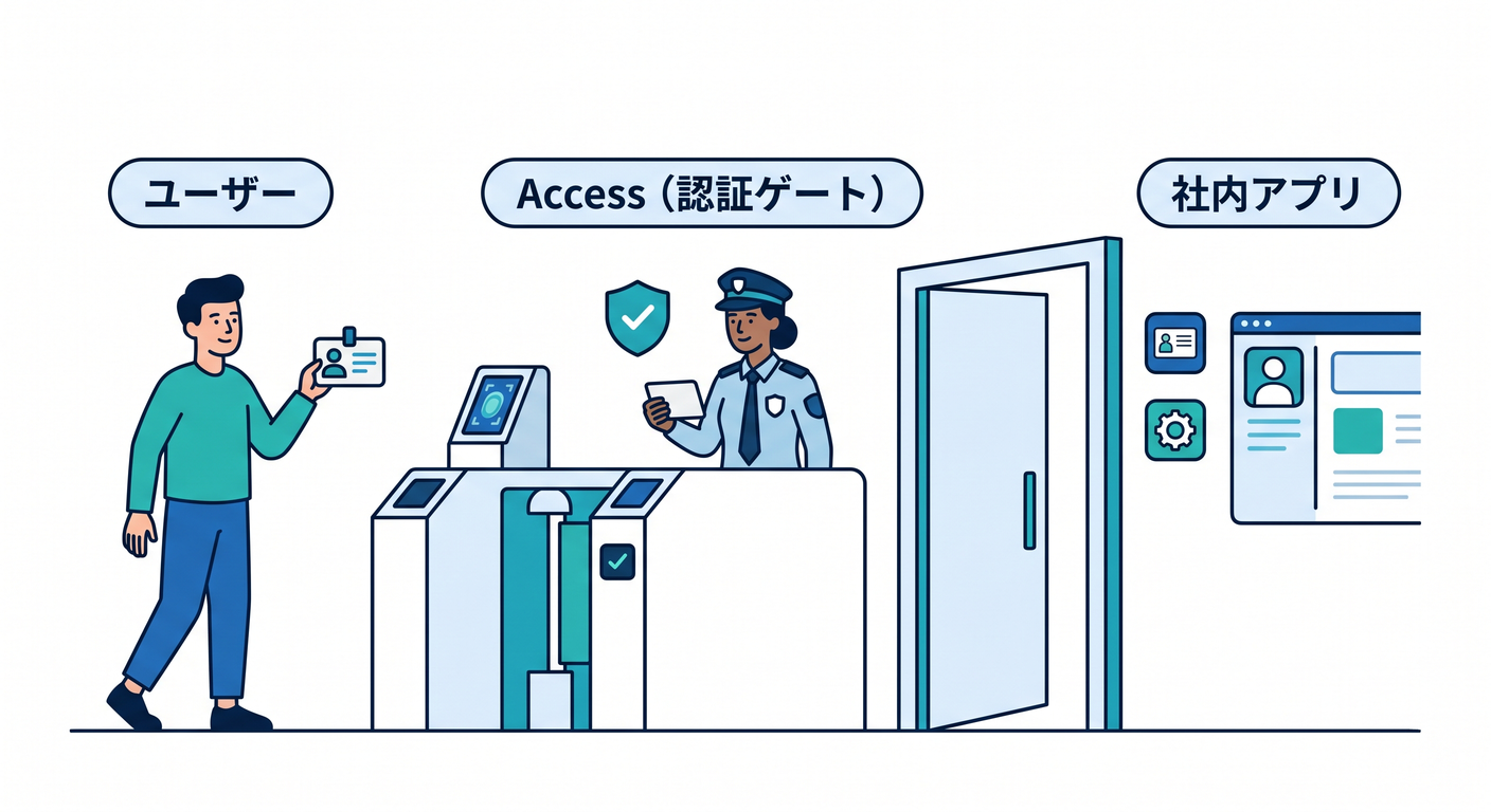 Accessの認証ゲートのイメージ