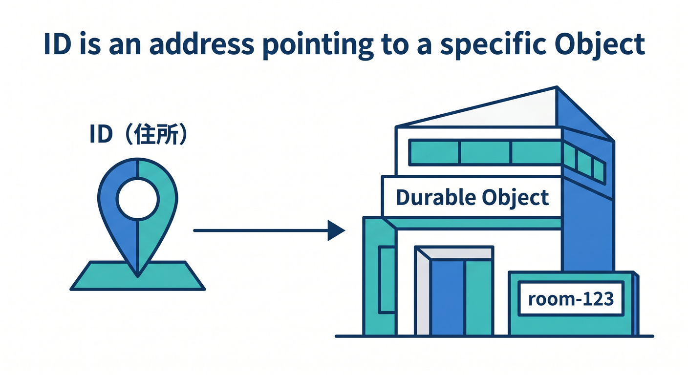 ID as an address pointing to a specific Object.