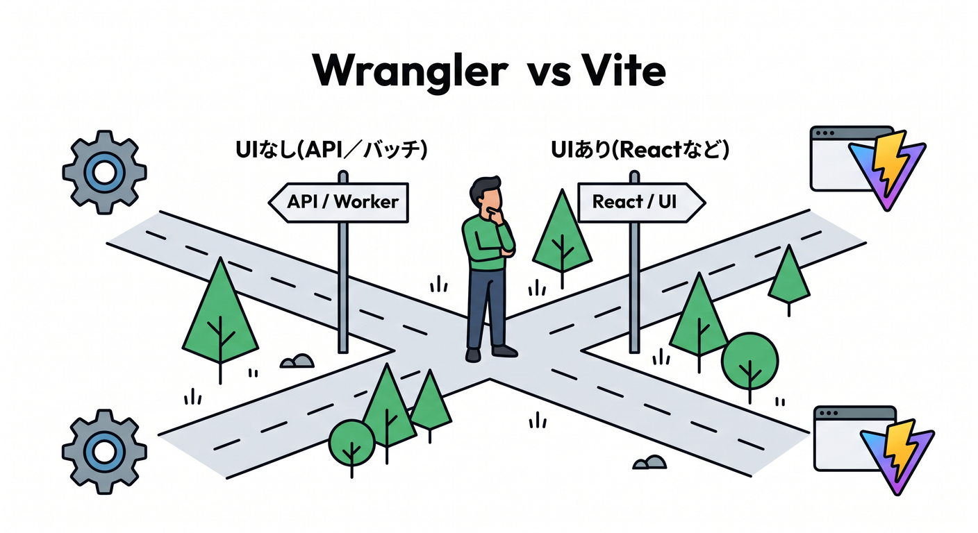 Wrangler vs Vite usage