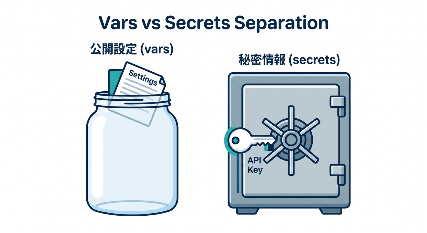 vars vs secrets