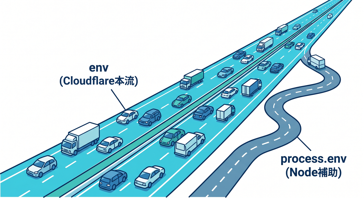 process env vs env