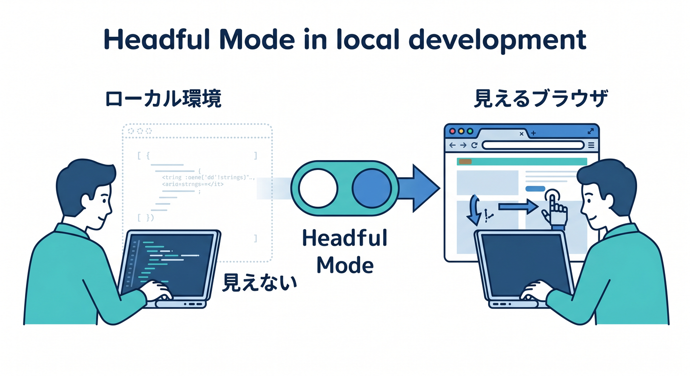 Headful mode in local development