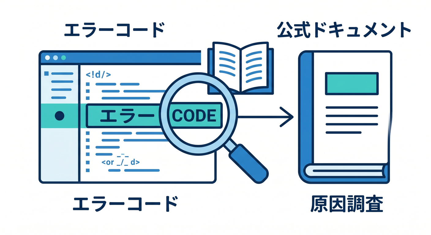 エラーの調査
