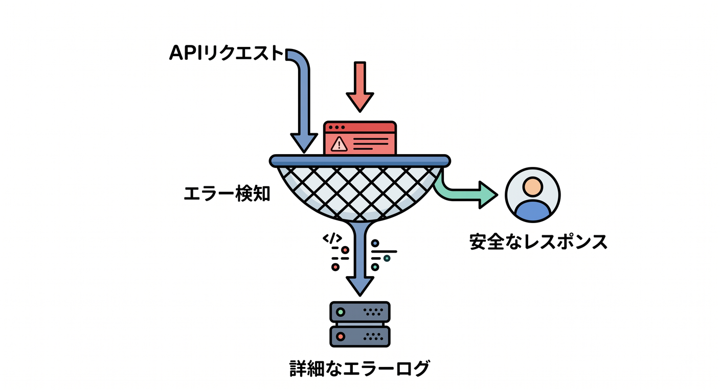 try/catchでログを残す