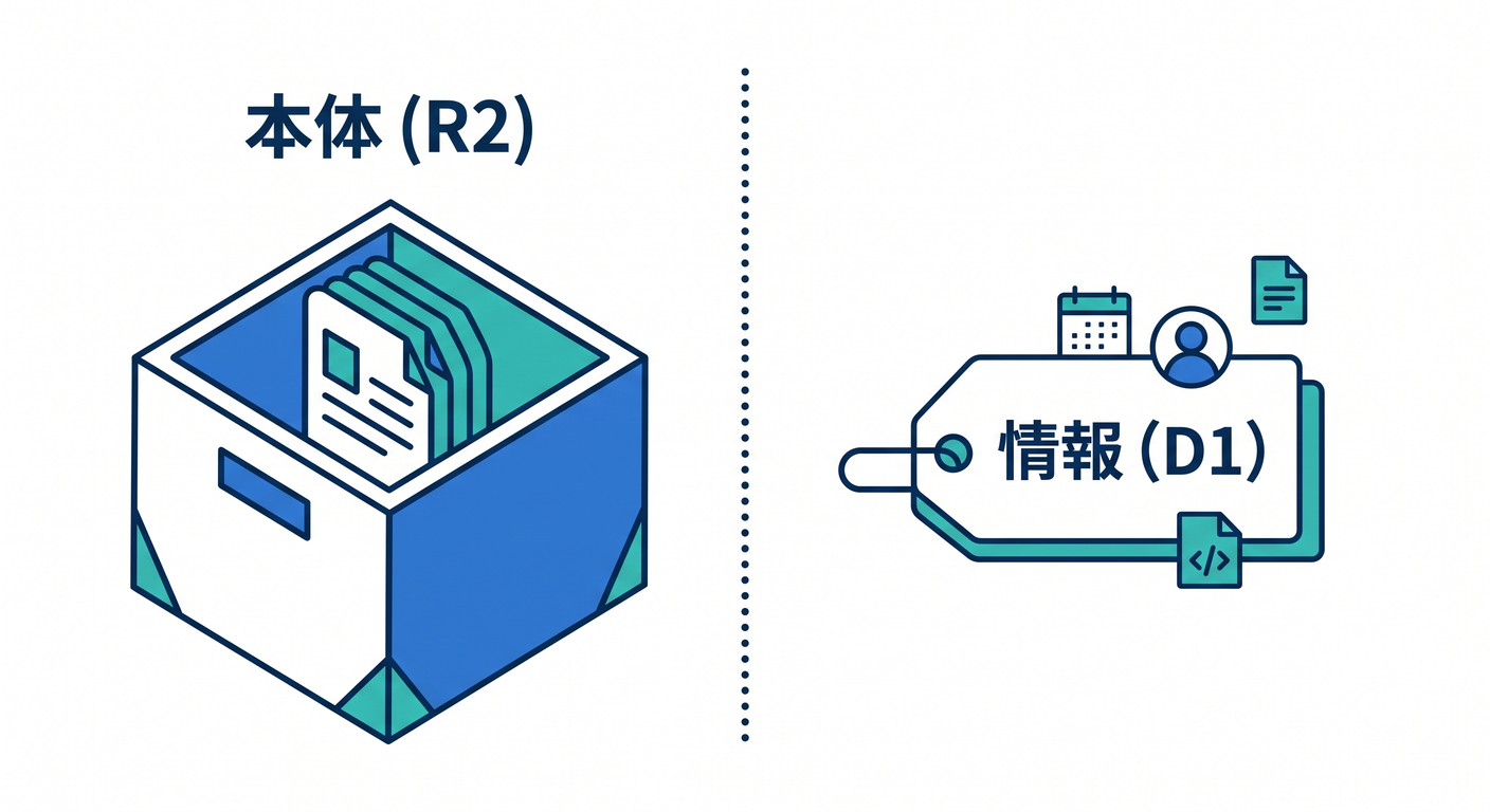 Role division between R2 and D1