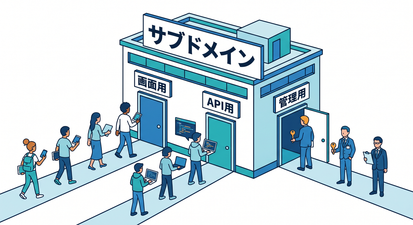 Subdomains as separate entrances