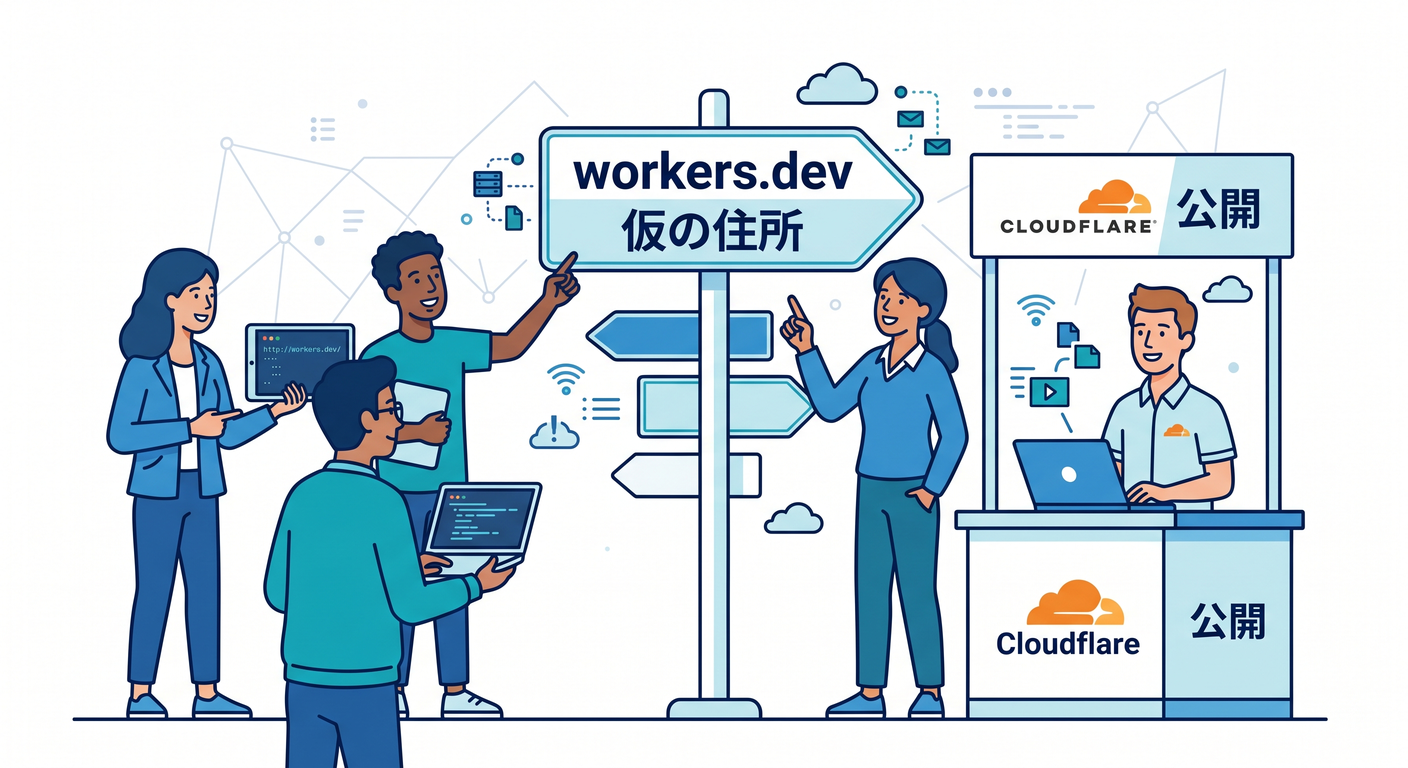workers.dev as a temporary public address