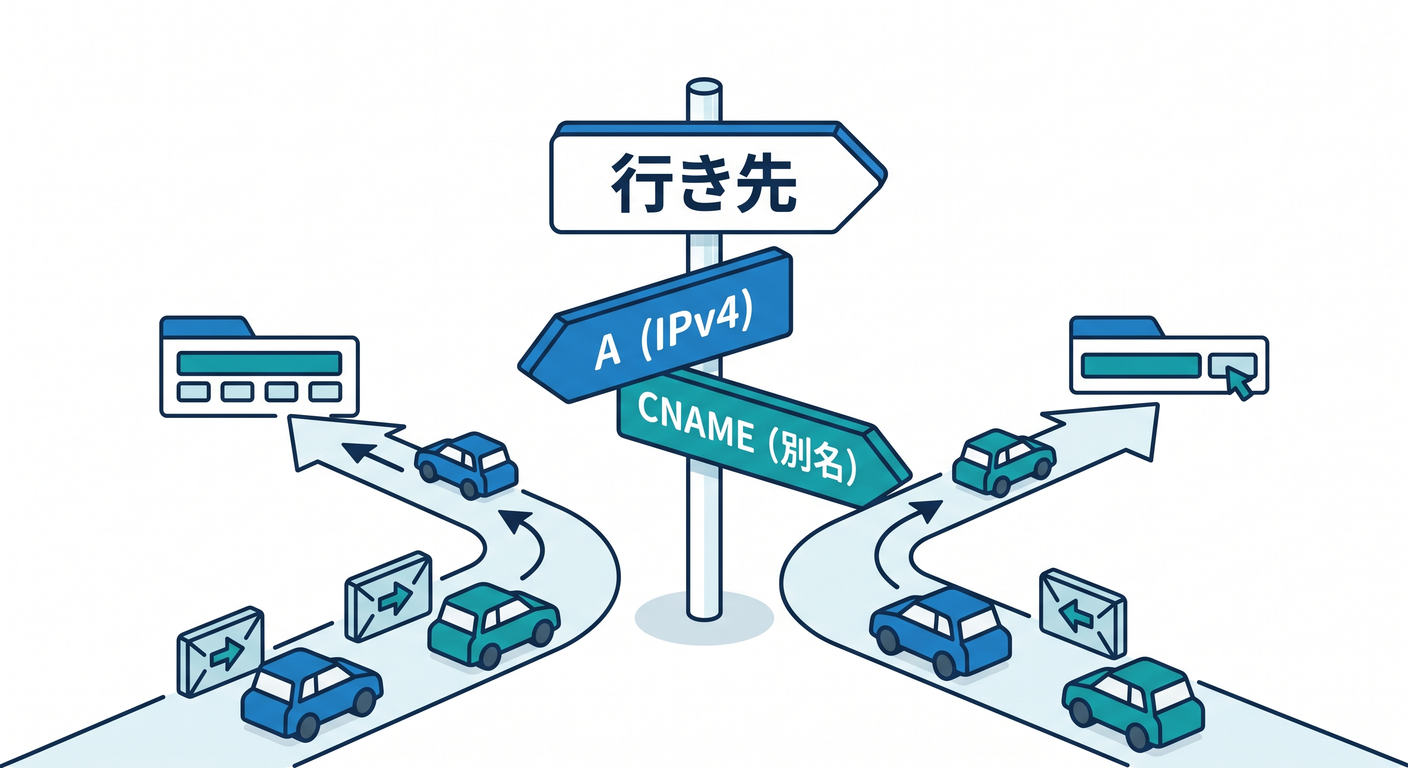 DNS records as signposts