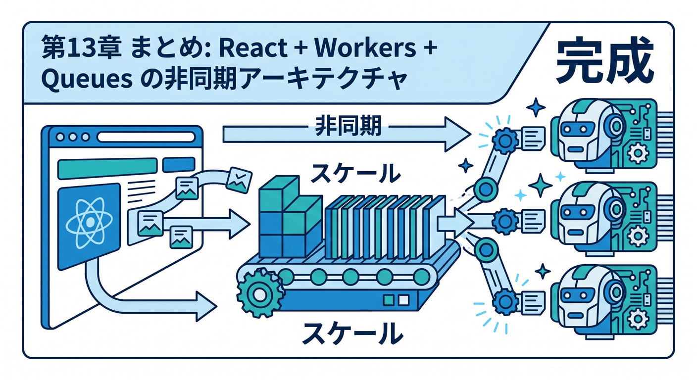 Chapter summary of React + Workers + Queues
