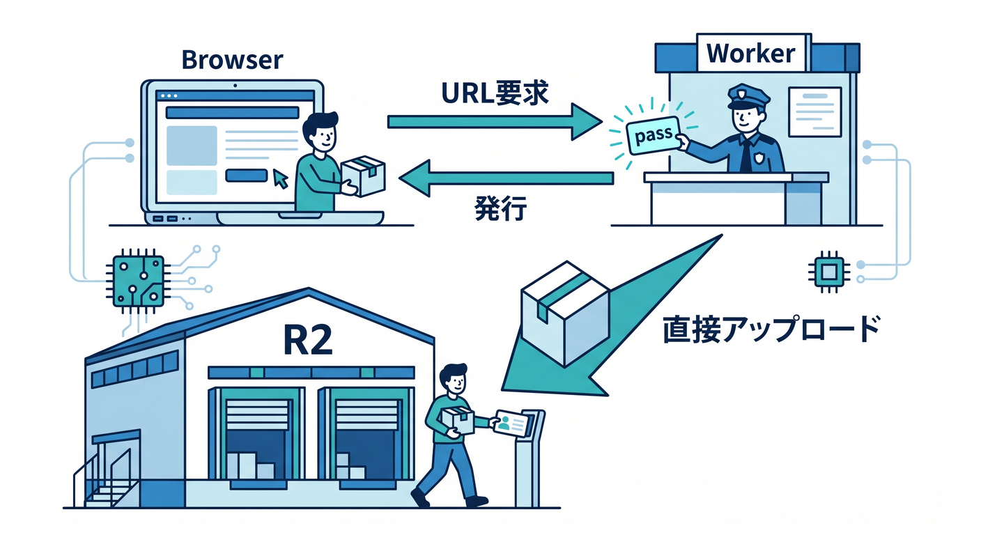 Presigned URL flow
