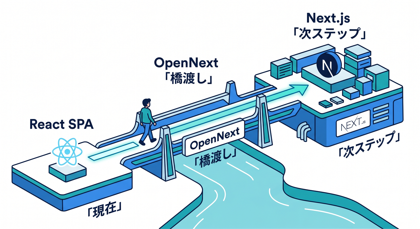 Transition to Next.js via OpenNext