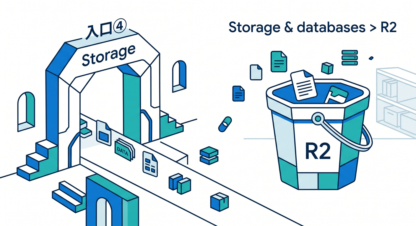 入口④ Storage &amp; databases > R2 🪣