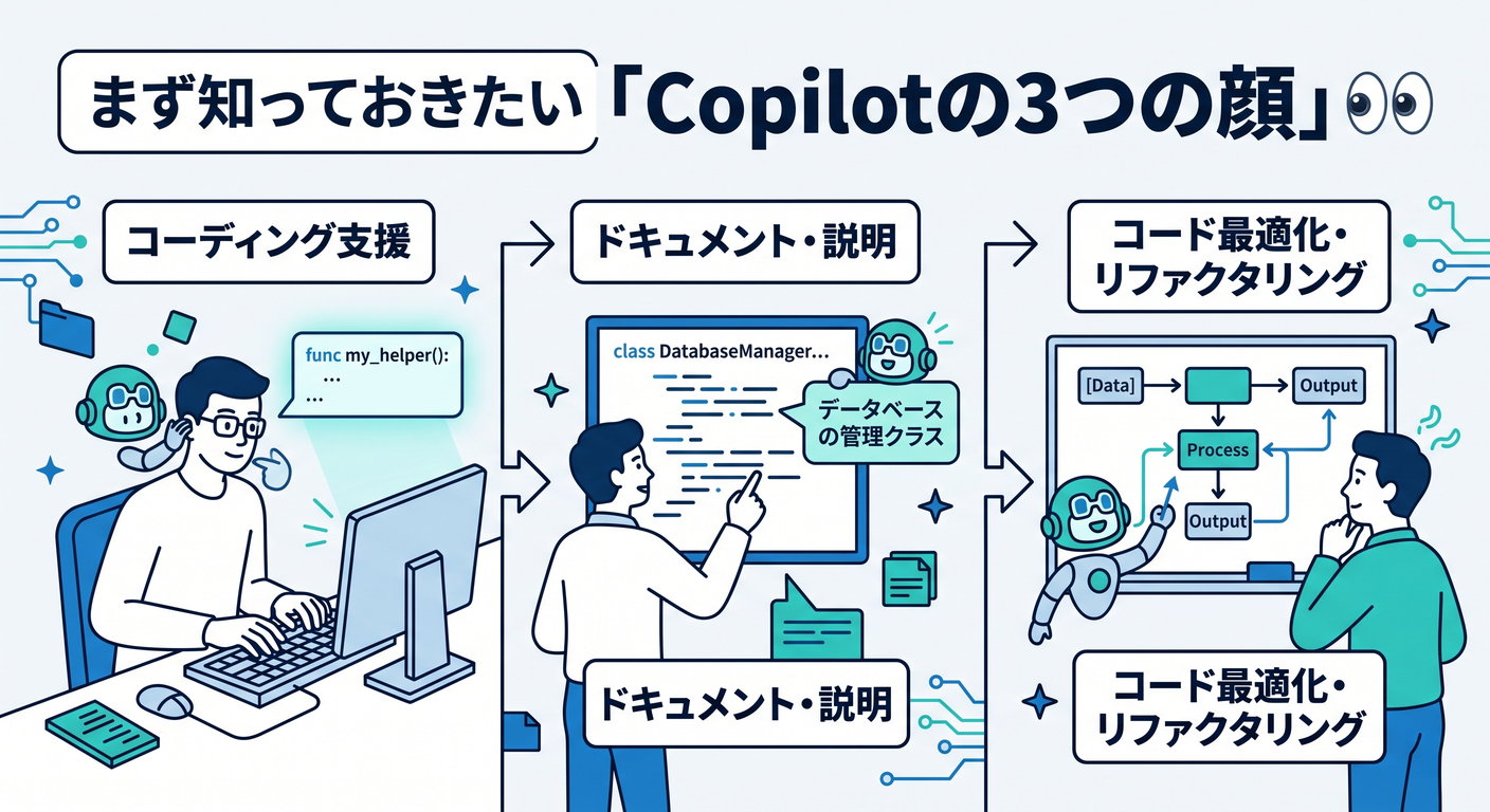 まず知っておきたい「Copilotの3つの顔」👀