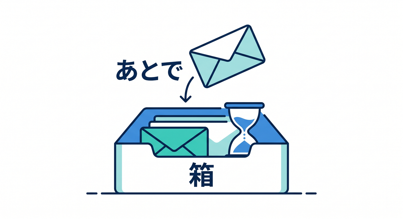Queues as a Later Box