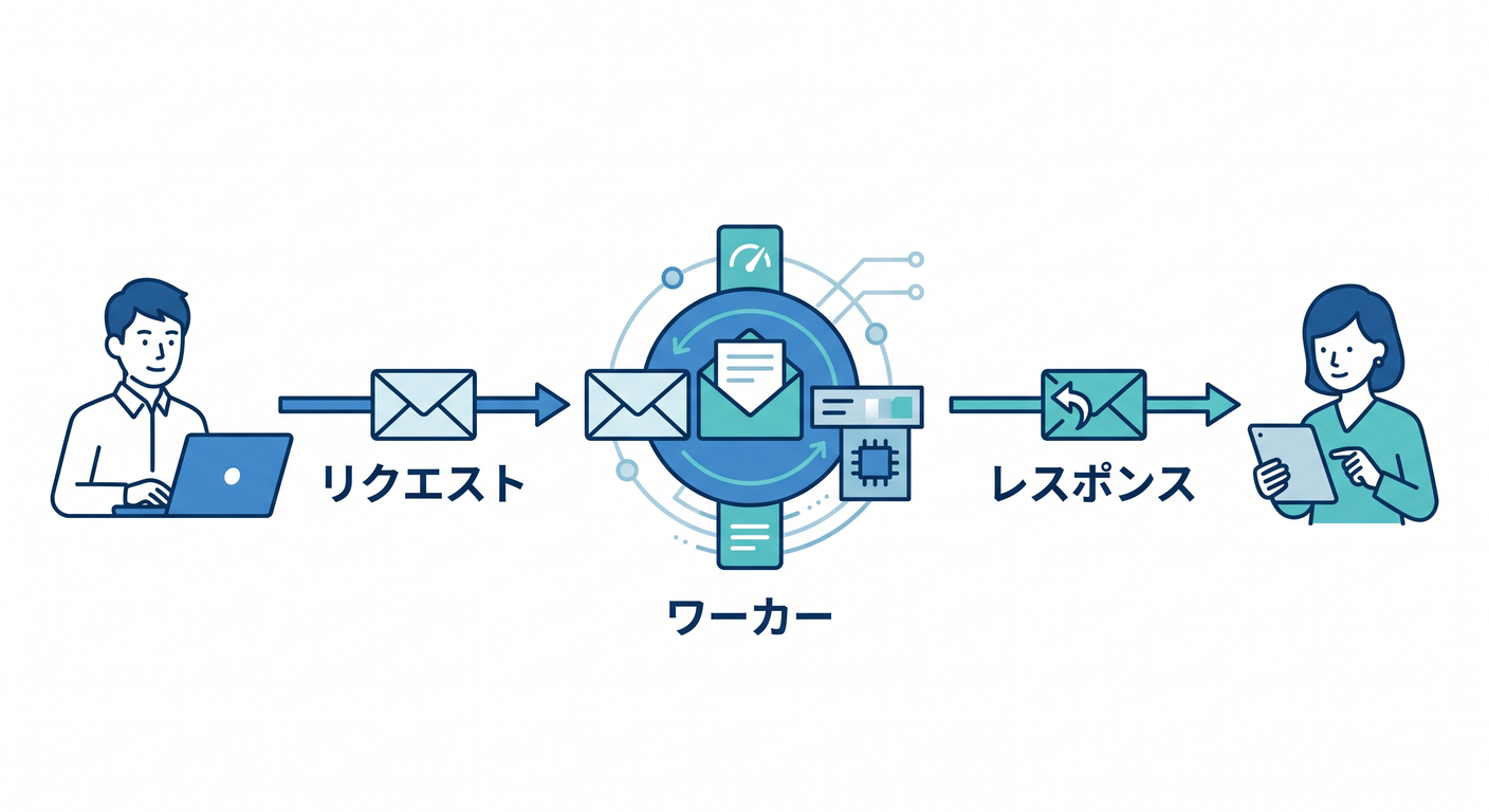 Worker Request and Response Flow