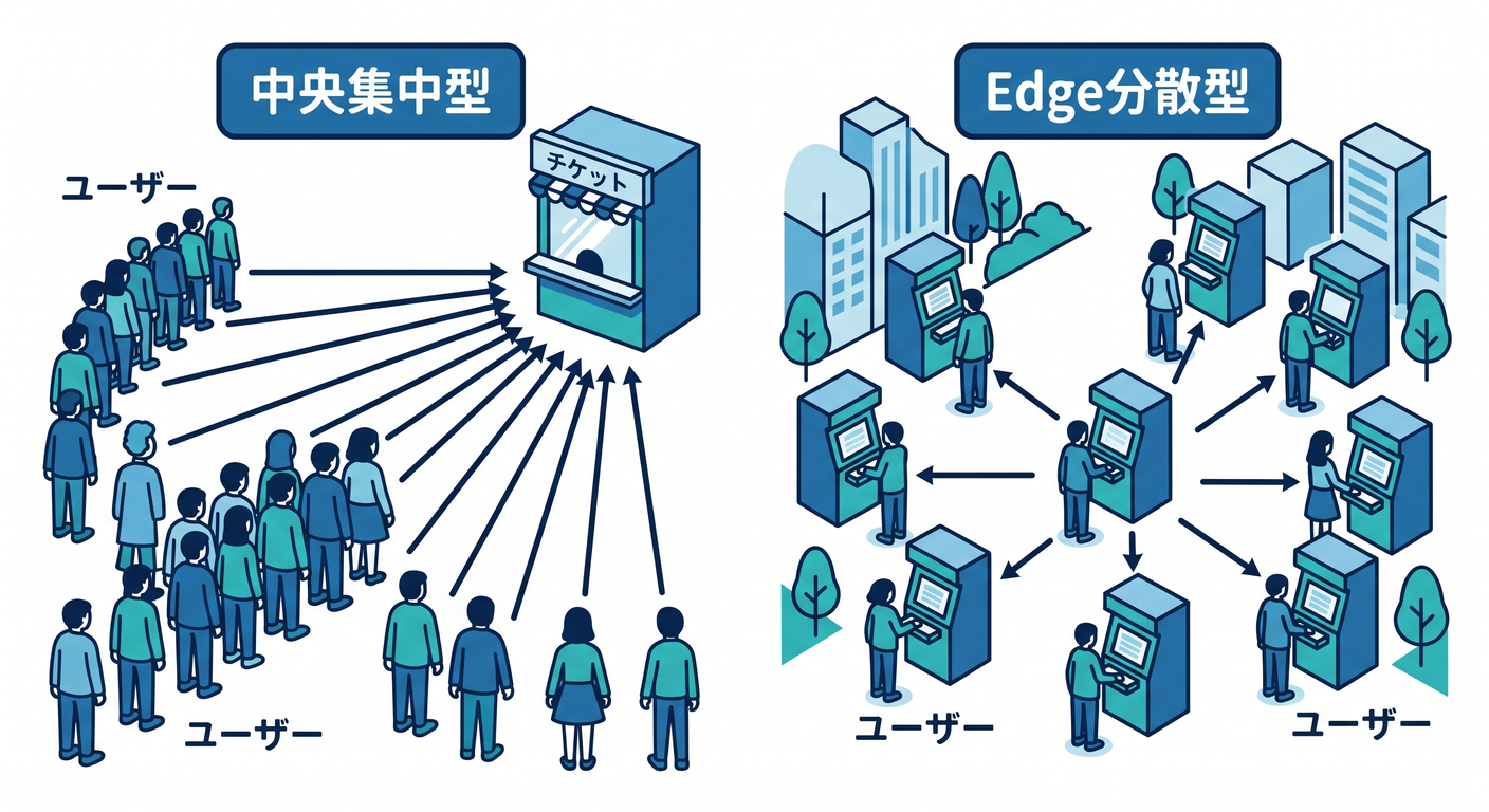 Central Server vs Edge Network