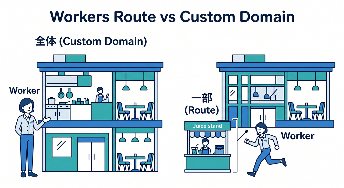 Workers Route vs Custom Domain