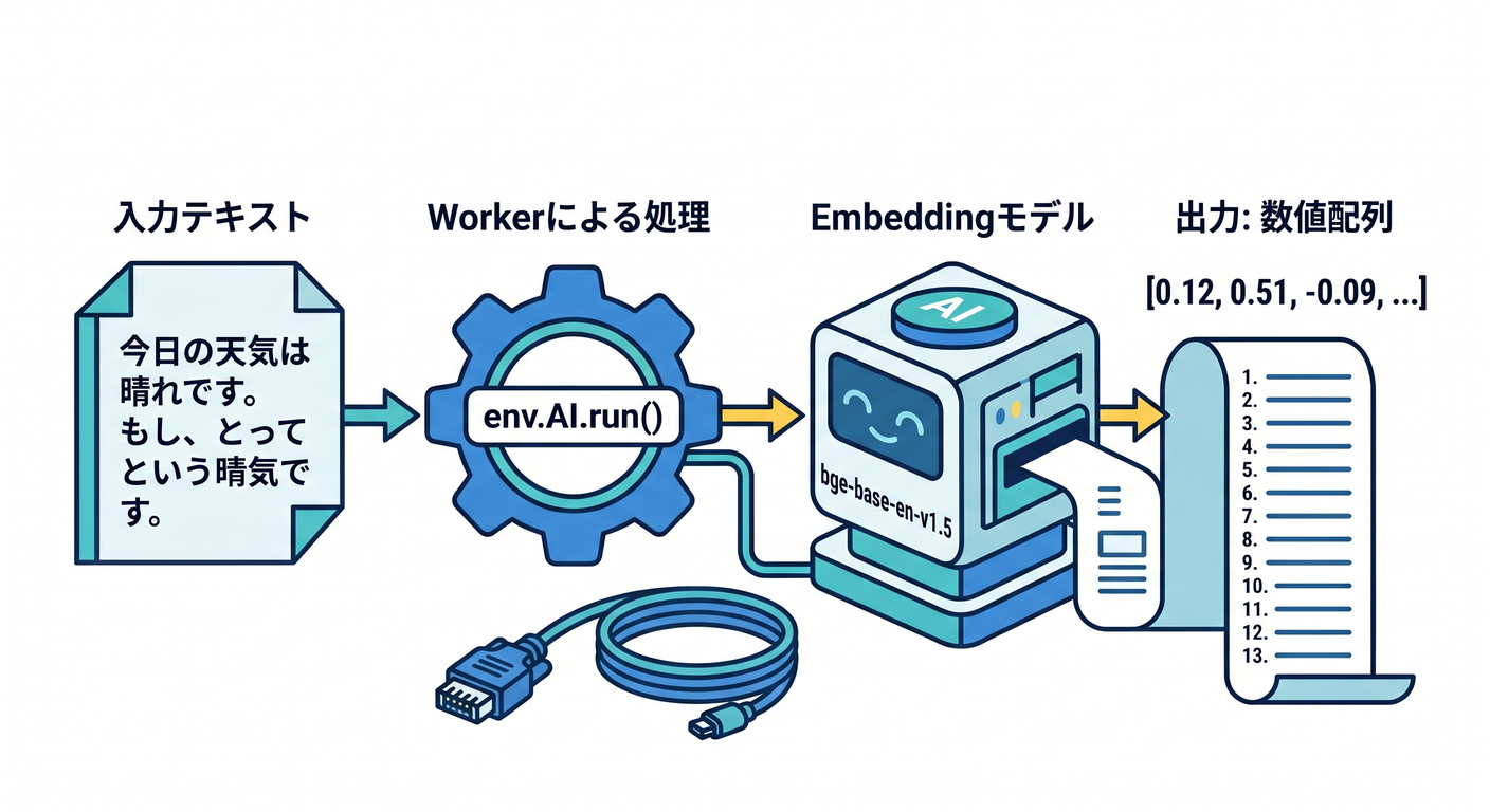 Workers AI Embedding Model