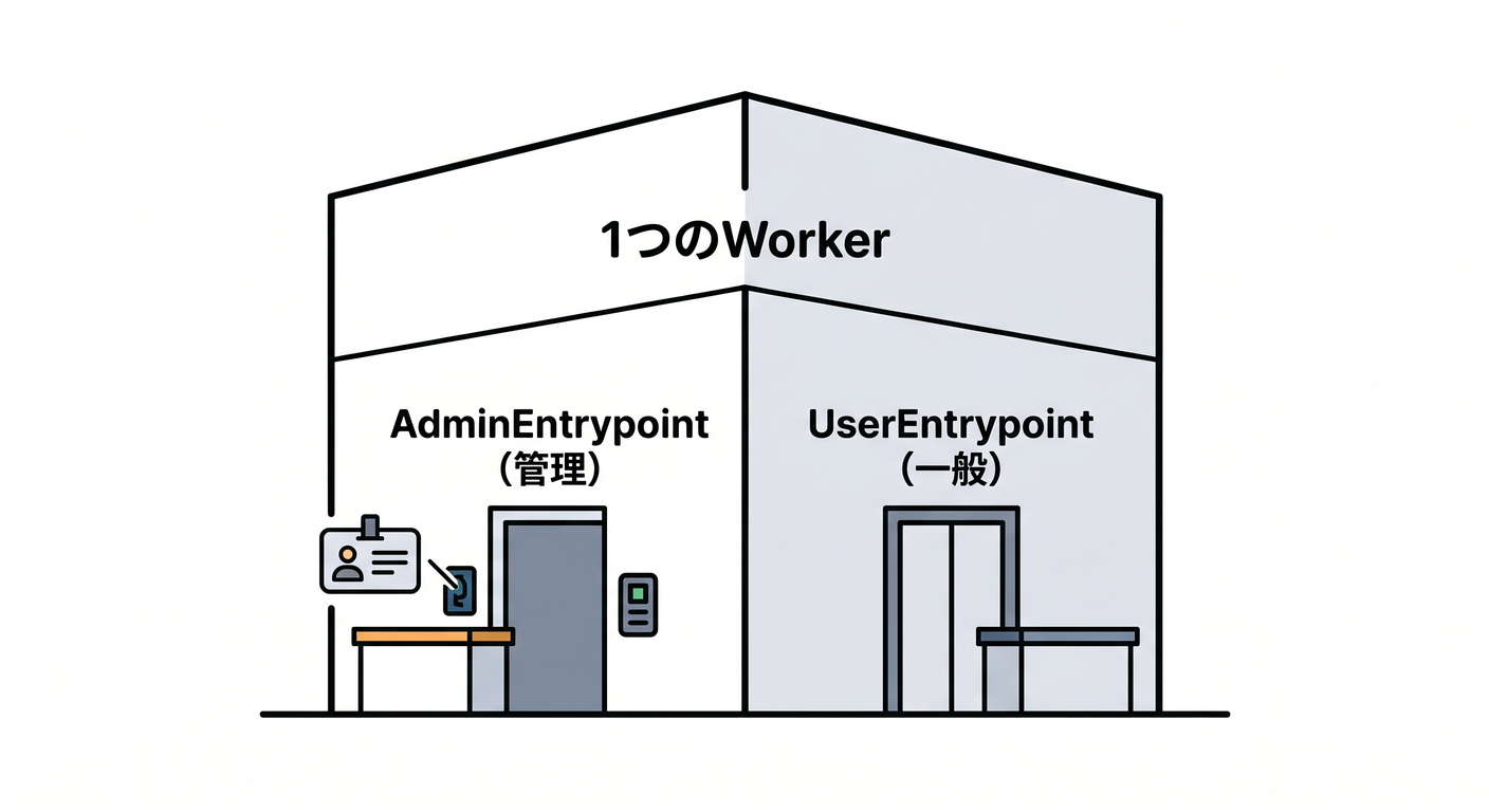 Named entrypoints for splitting responsibilities
