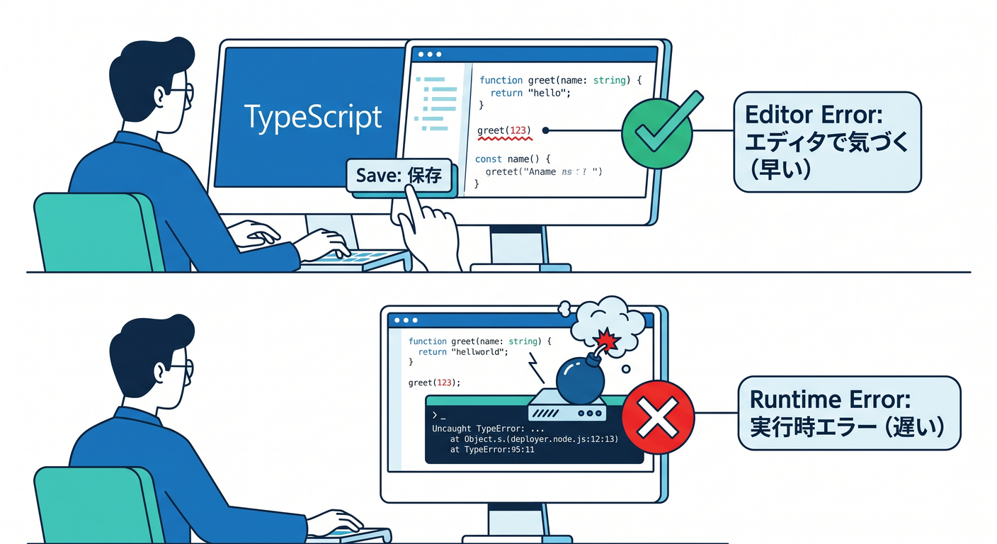 Catching errors early with TypeScript