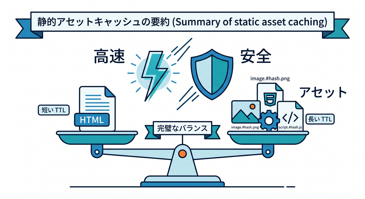 Summary of static asset caching