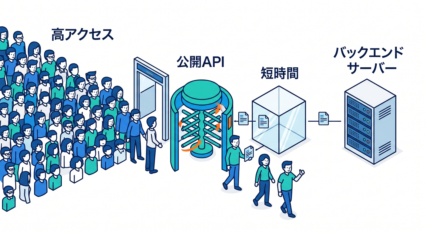Short-time cache for public APIs