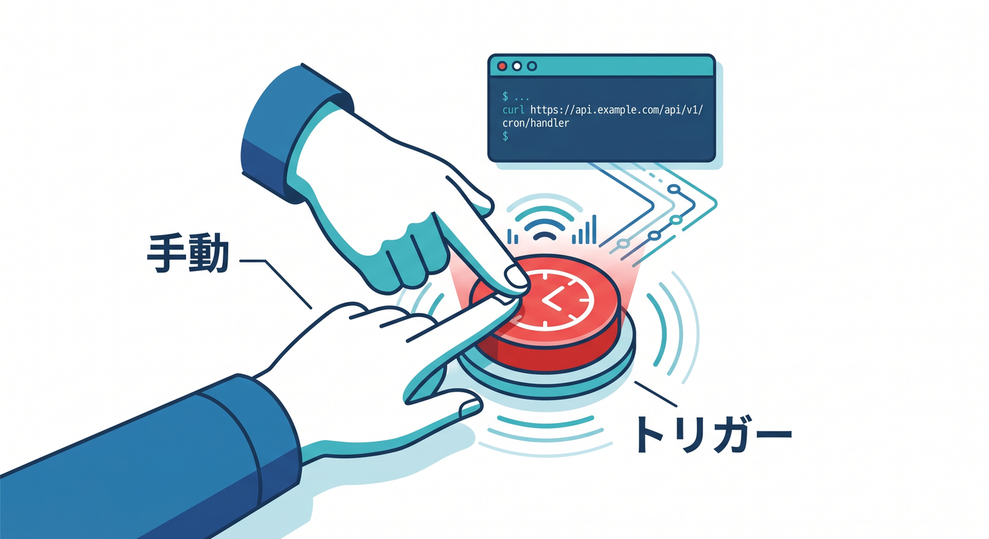 Manually triggering scheduled handler