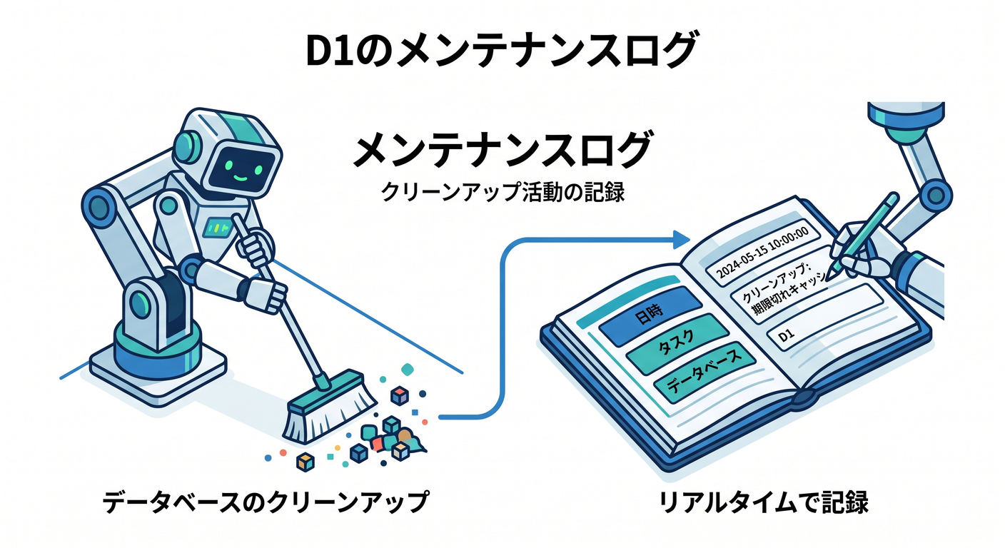 Maintenance logs in D1