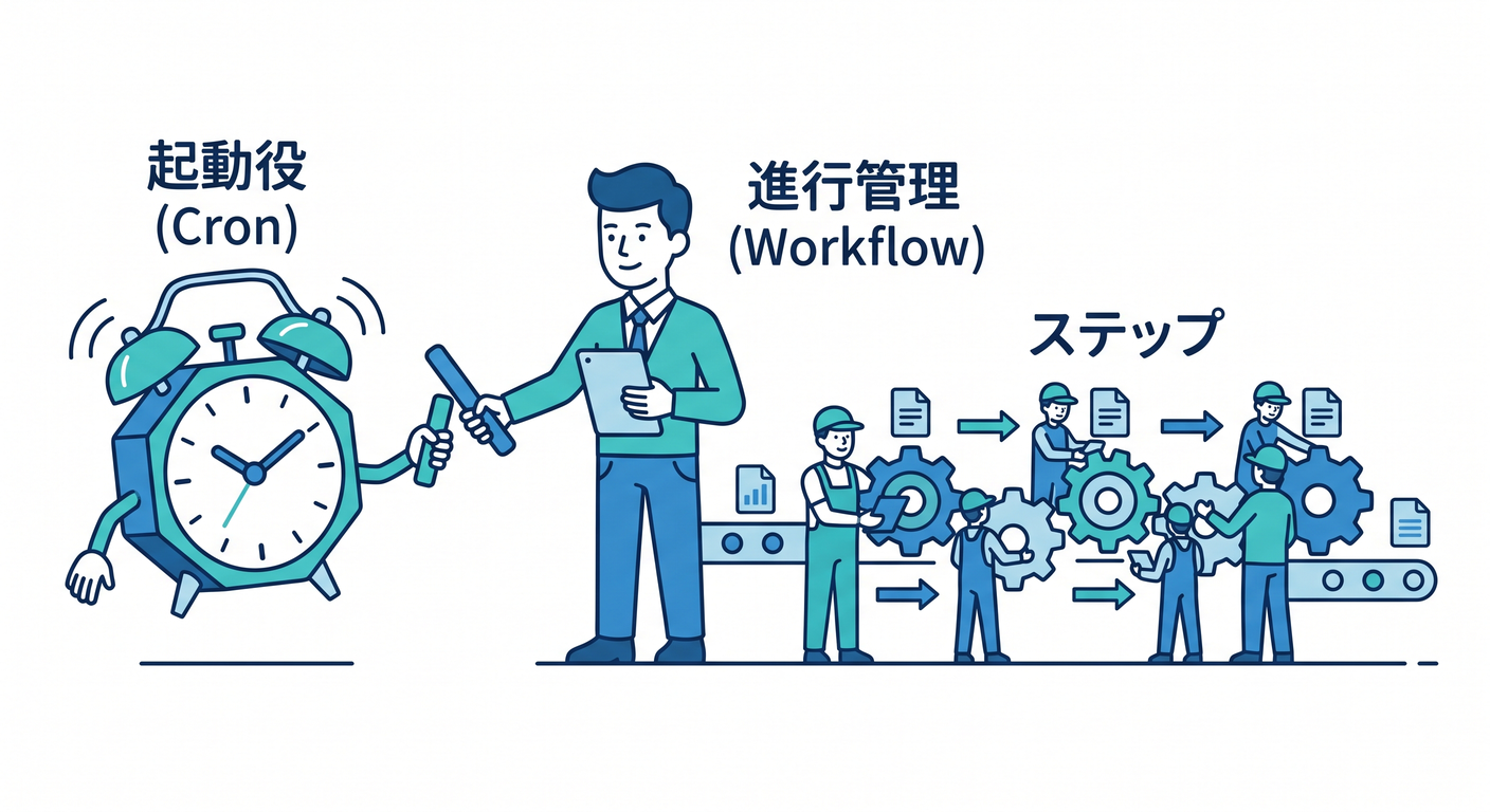 Workflows handling long tasks