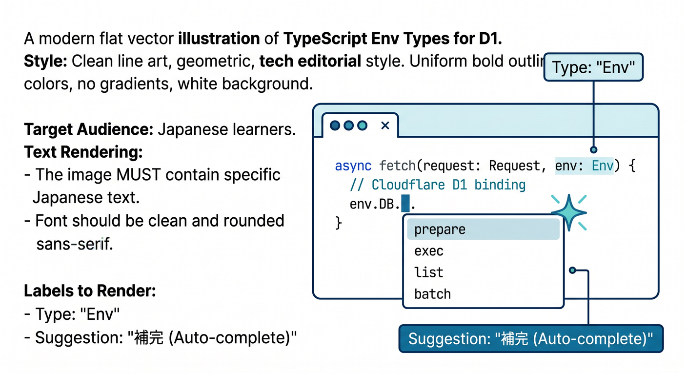 TypeScript Env Types for D1