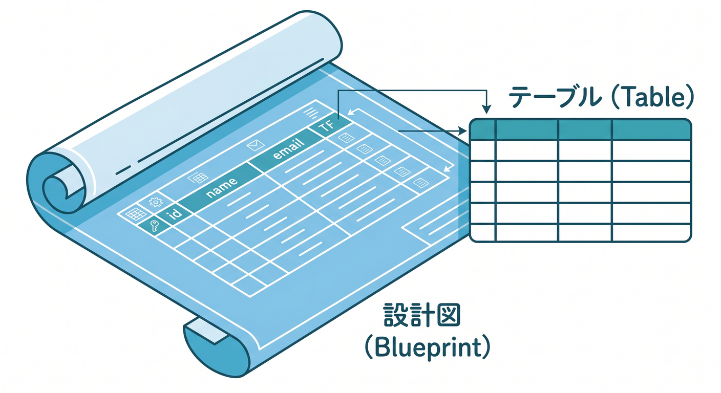 Table as a Blueprint