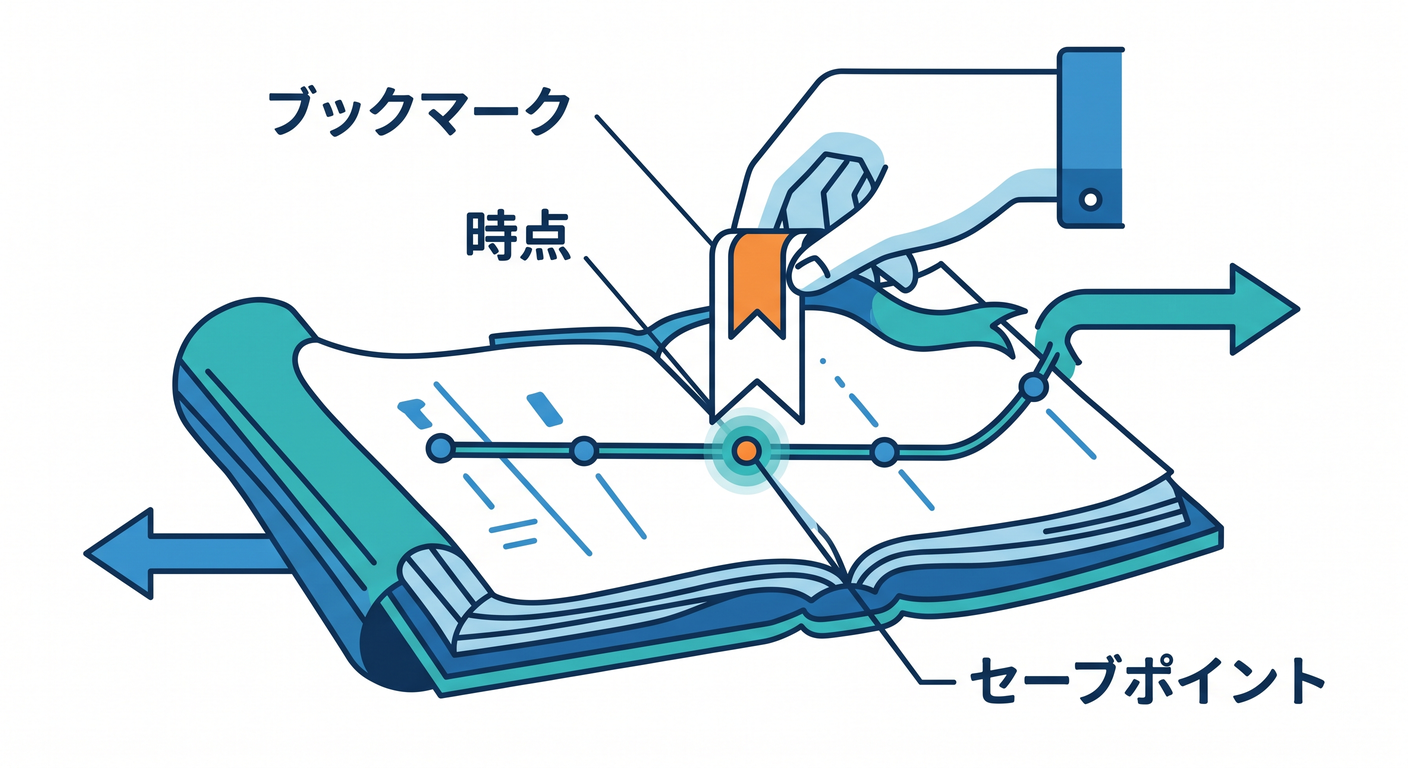 Concept of a bookmark in Time Travel