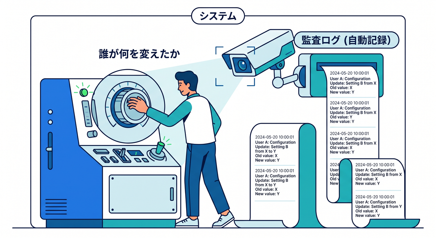 監査ログのイメージ