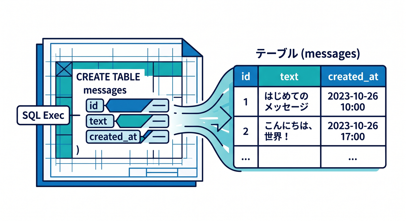 Using SQL to create tables inside DO storage.