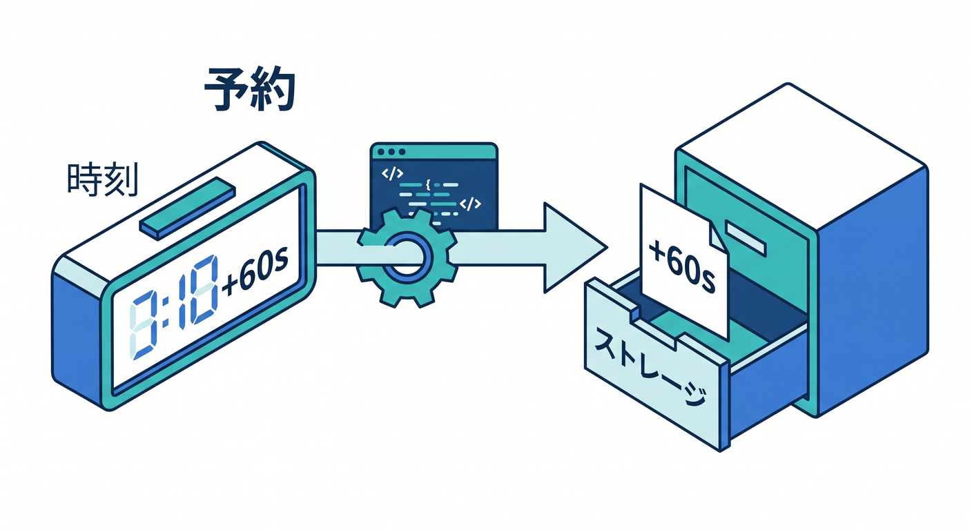 アラームの予約