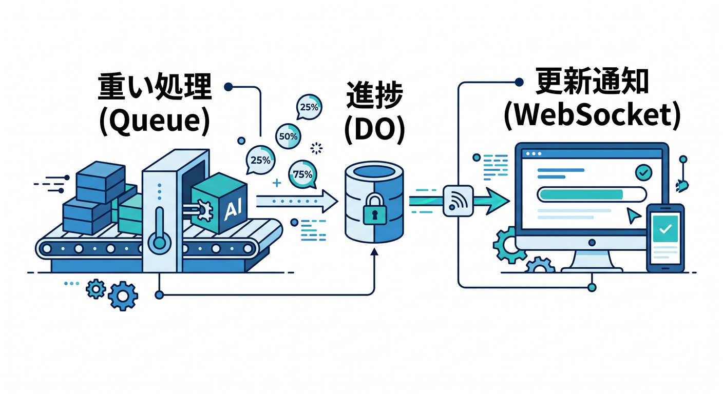 進行状況のリアルタイム通知