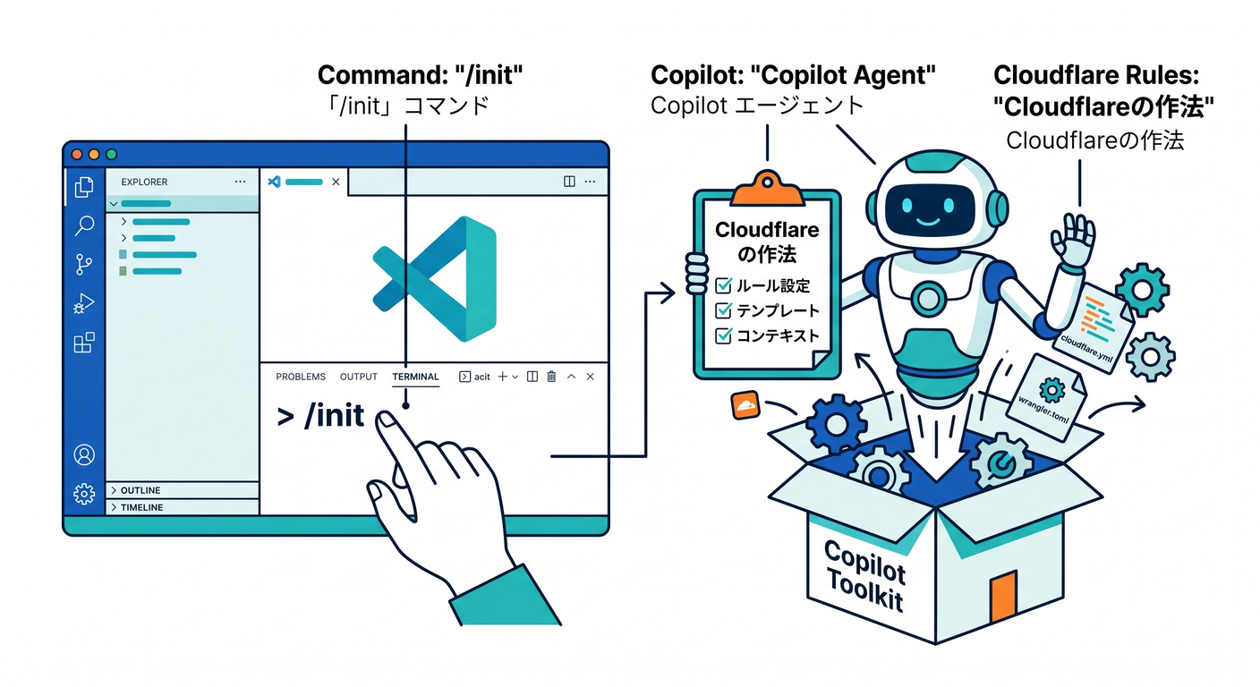 VS Code + Copilot init workflow