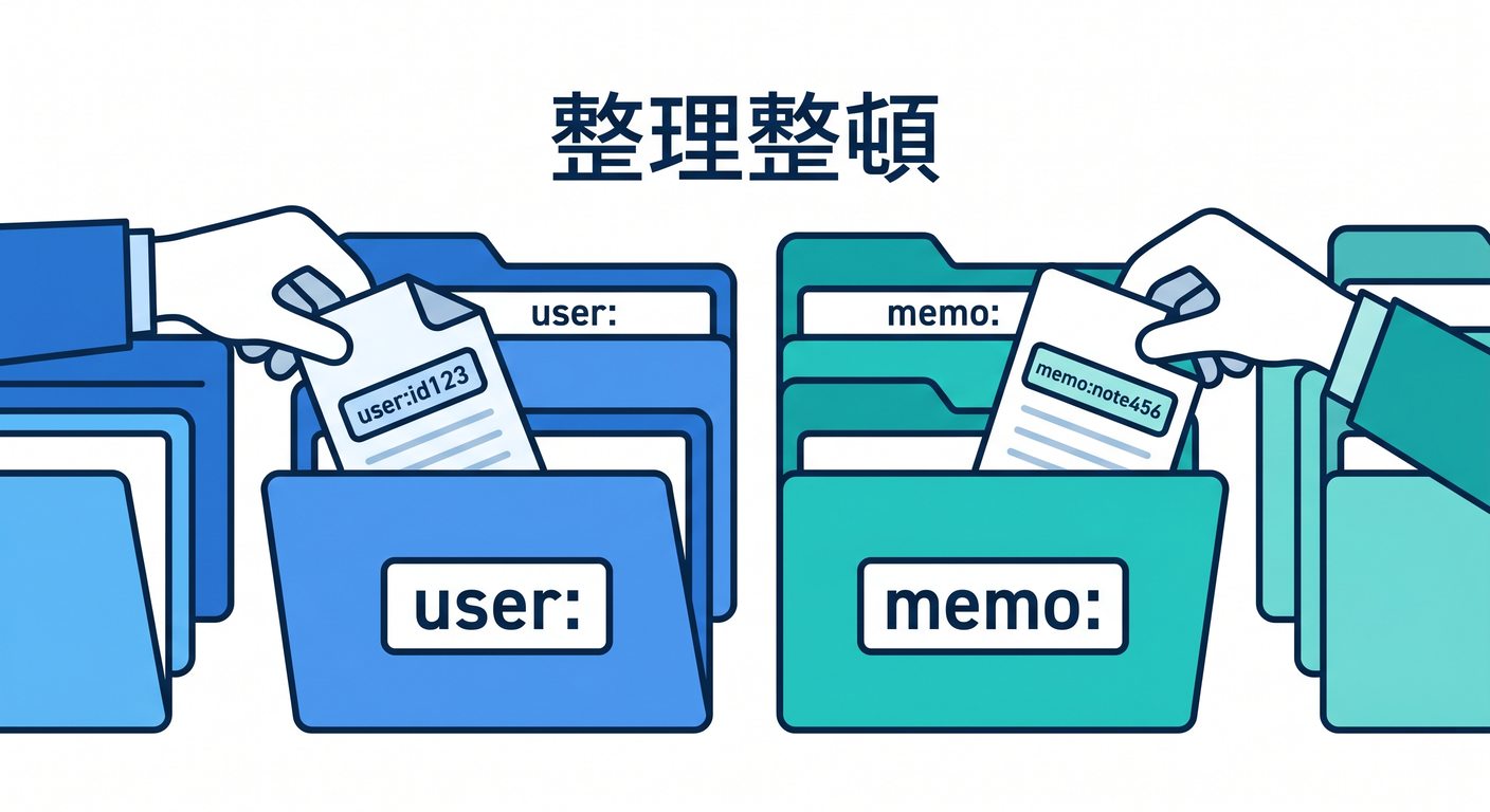 Using prefixes for key organization