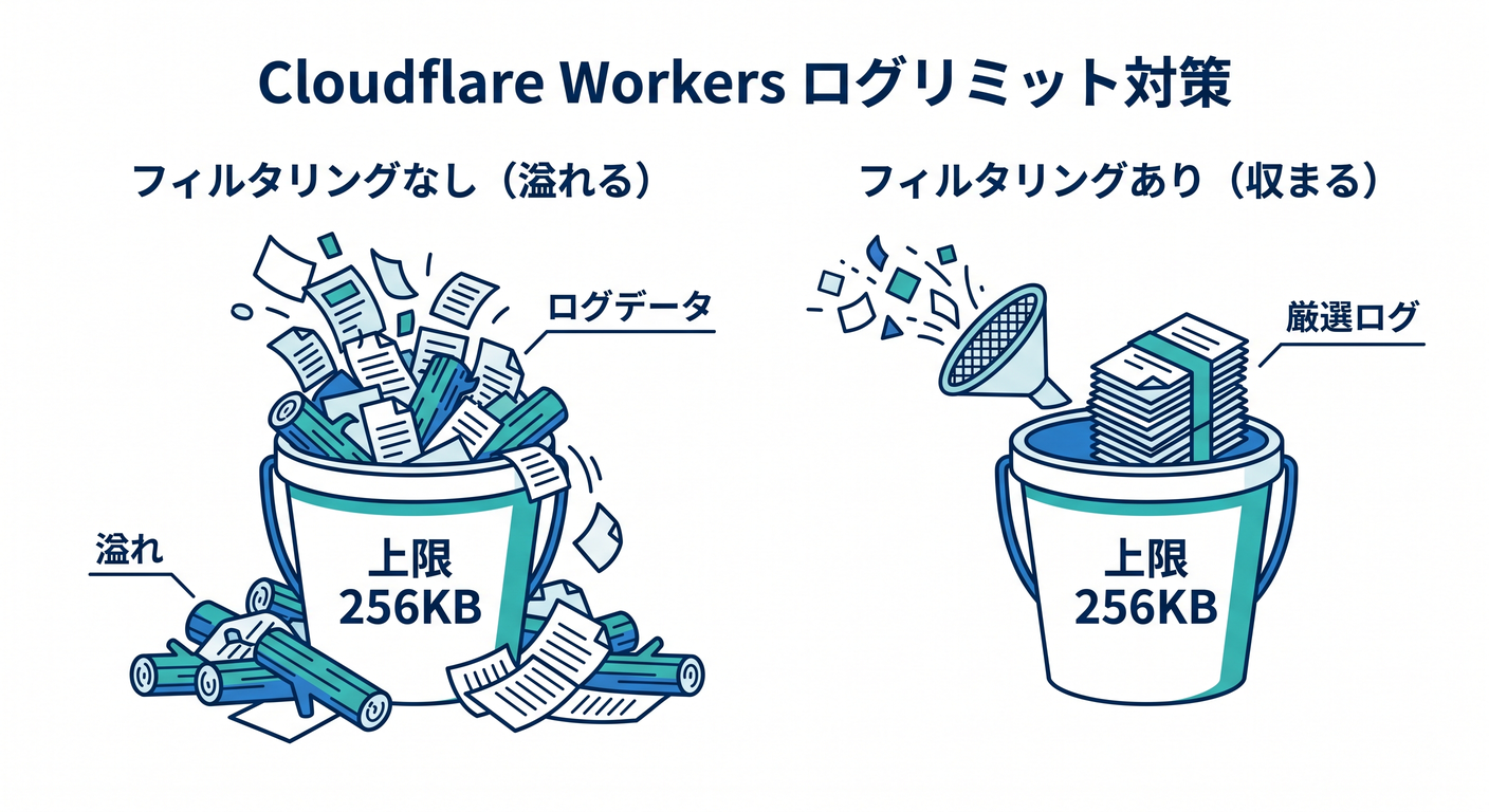 Workers logging limit (256KB)