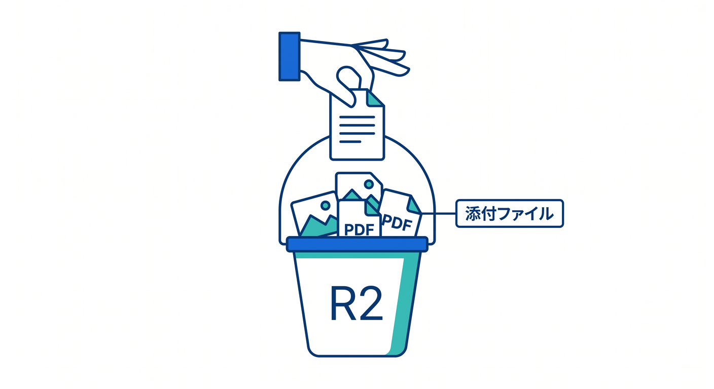 R2 for attachments