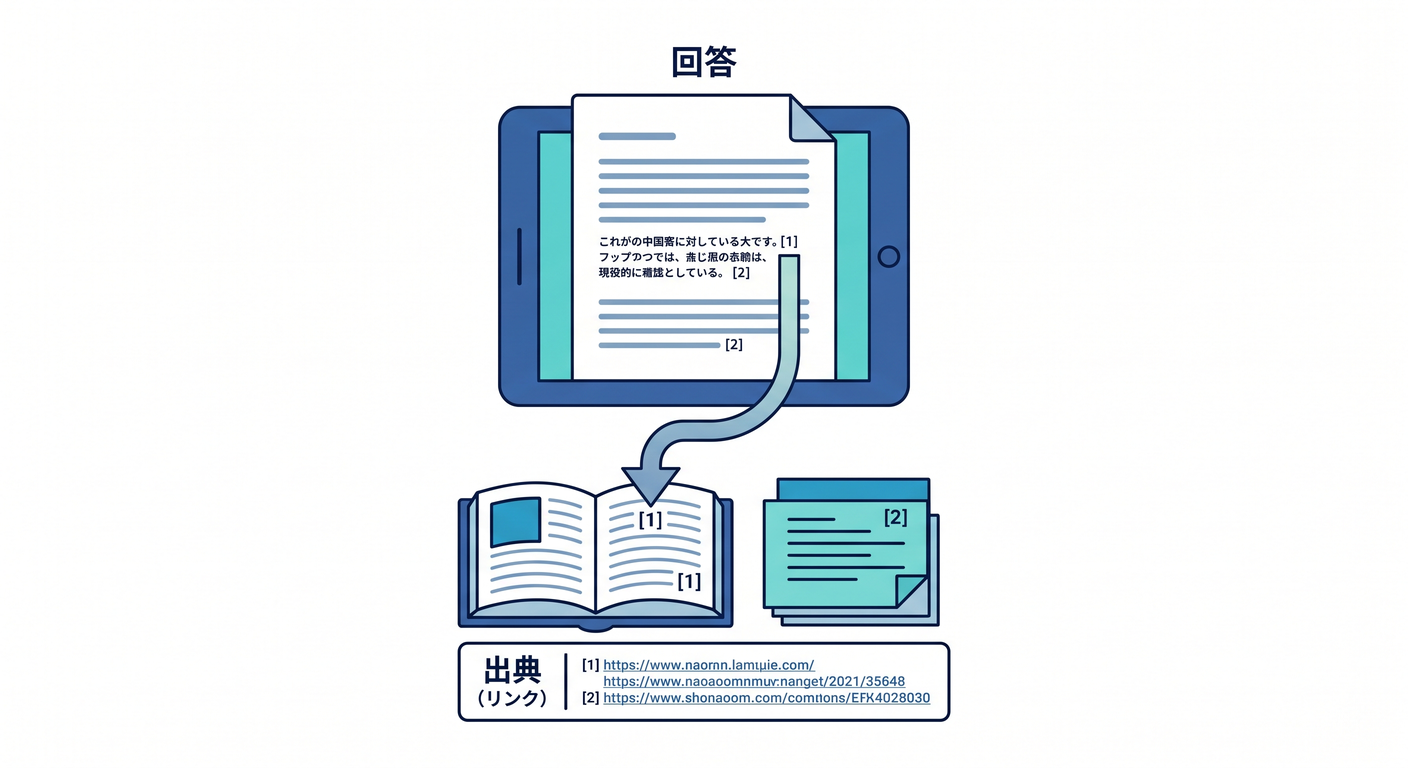 Citing sources in AI answers