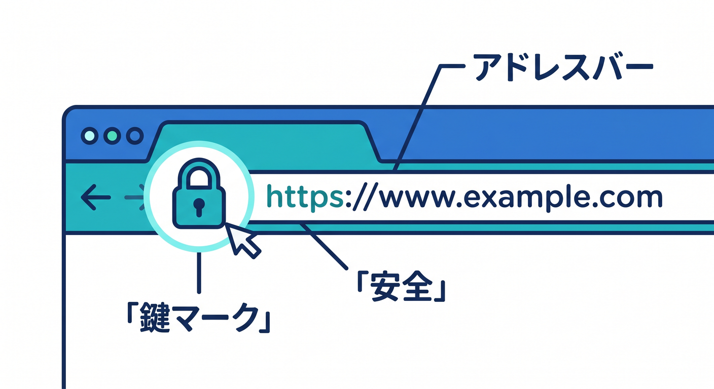 Verifying the lock icon in browser