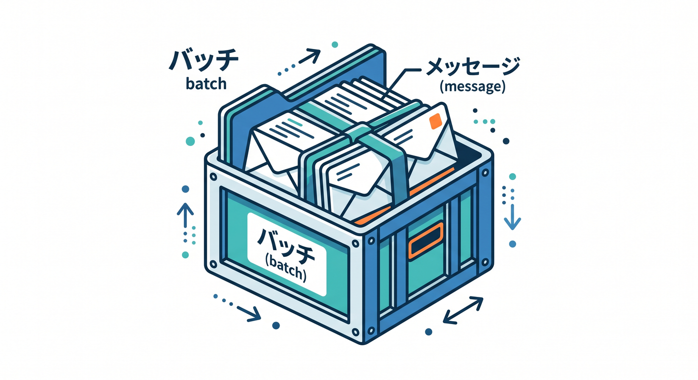 Concept of a batch containing multiple messages