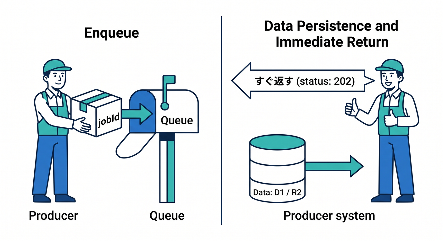 Sending AI job to Queue